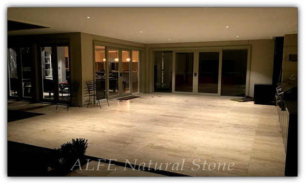 Vein Cut Travertine floor tiles