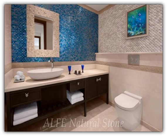 Travertine Mosaic Wall -DBM015