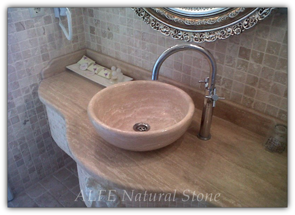 Travertine Bathroom Sink 3