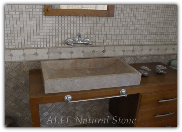 Travertine Bathroom Sink 4