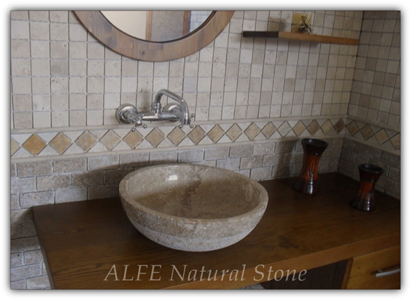 Travertine Bathroom Sink 6